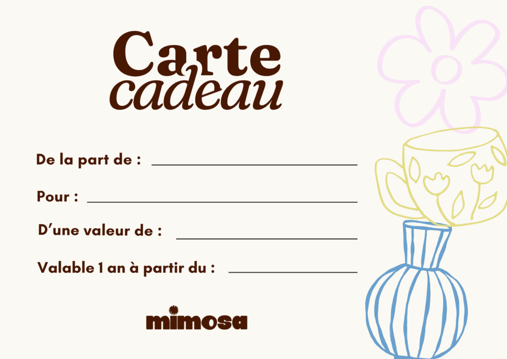 Carte cadeau Mimosa Café Céramique